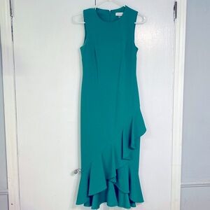 {Calvin Klein} Emerald Green Dress